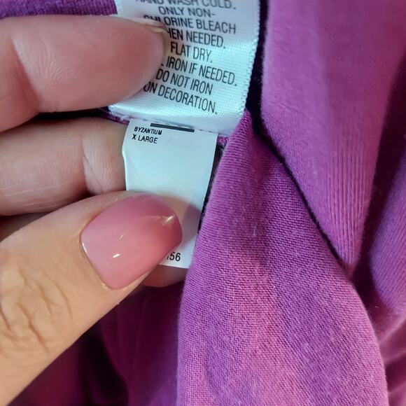 Purple flower detailed swoop neck tank dress  XL - Picture 7 of 9